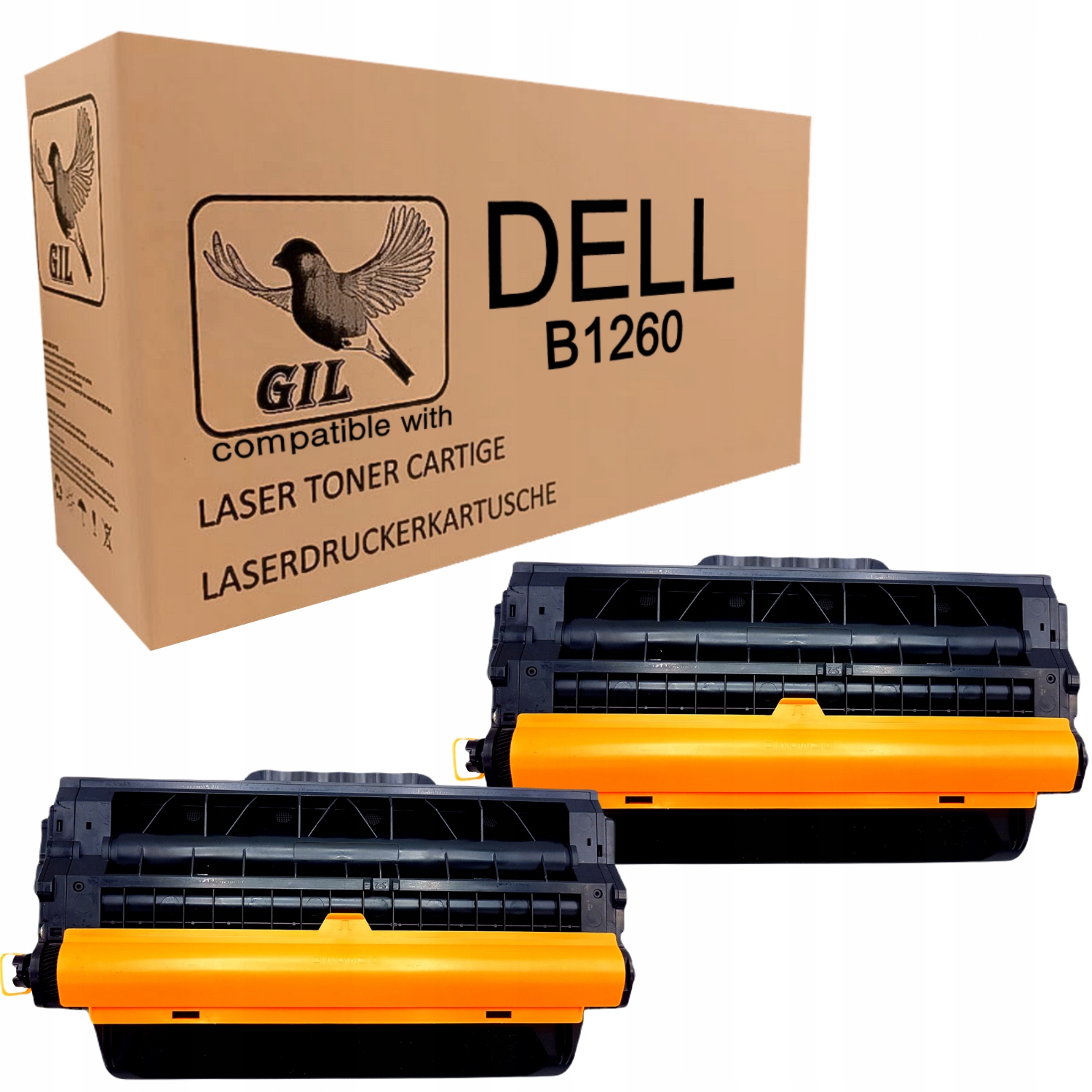 

2X Toner Dell B1260 B1260DN B1265 B1265DNF Nowy