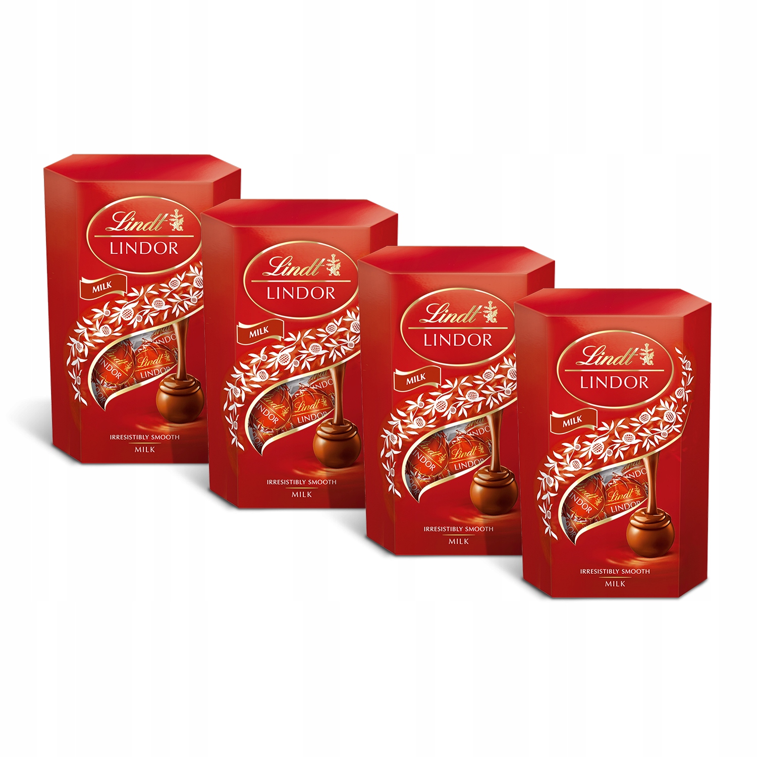 Lindt Lindor Praliny pralinki czekoladki czekolada mleczna 200g x4