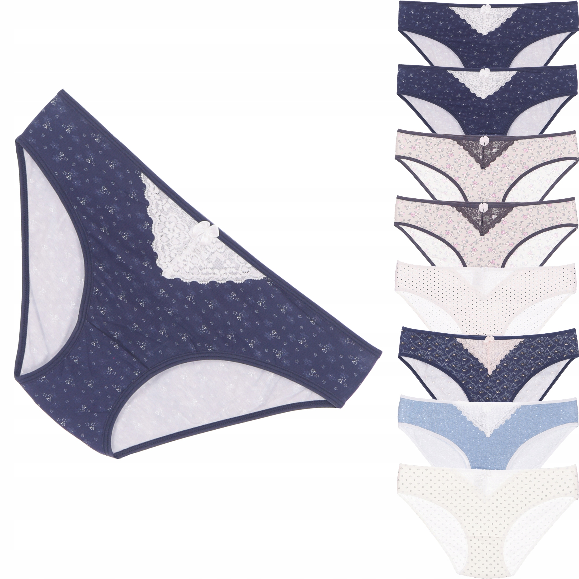 

Komplet Majtki damskie Figi Bawełniane Orirose