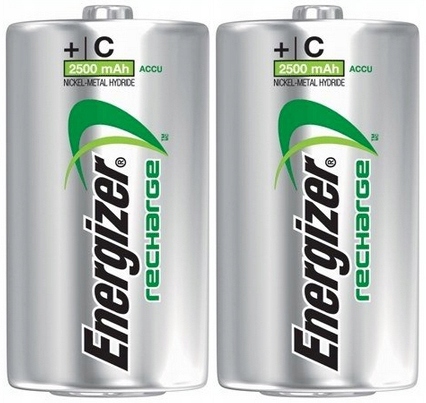 

2x Akumulatorki Energizer R14 C 2500 mAh 1,2V