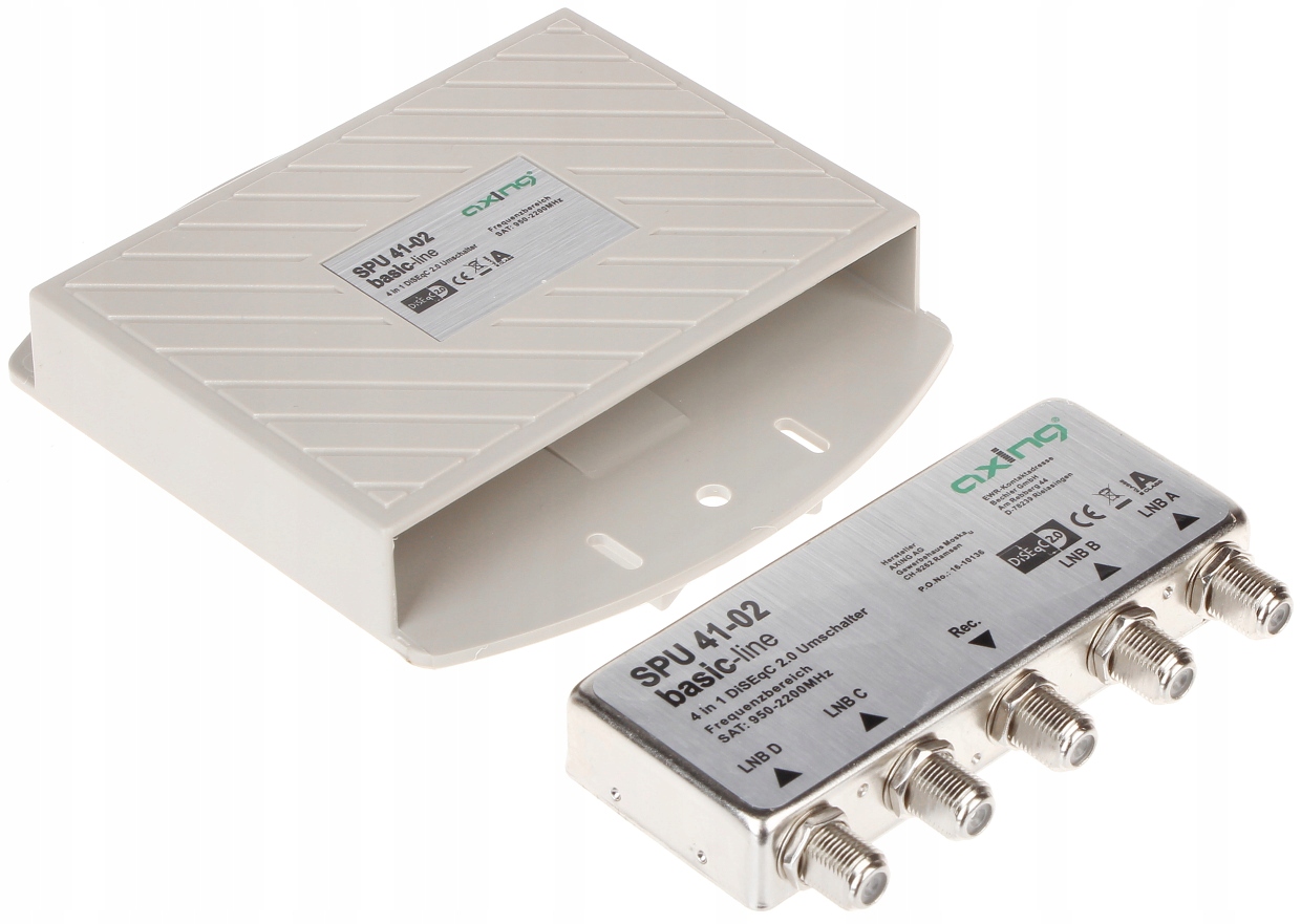 Переключатель SPU-41-02 DiSEqC 2.0 AXING