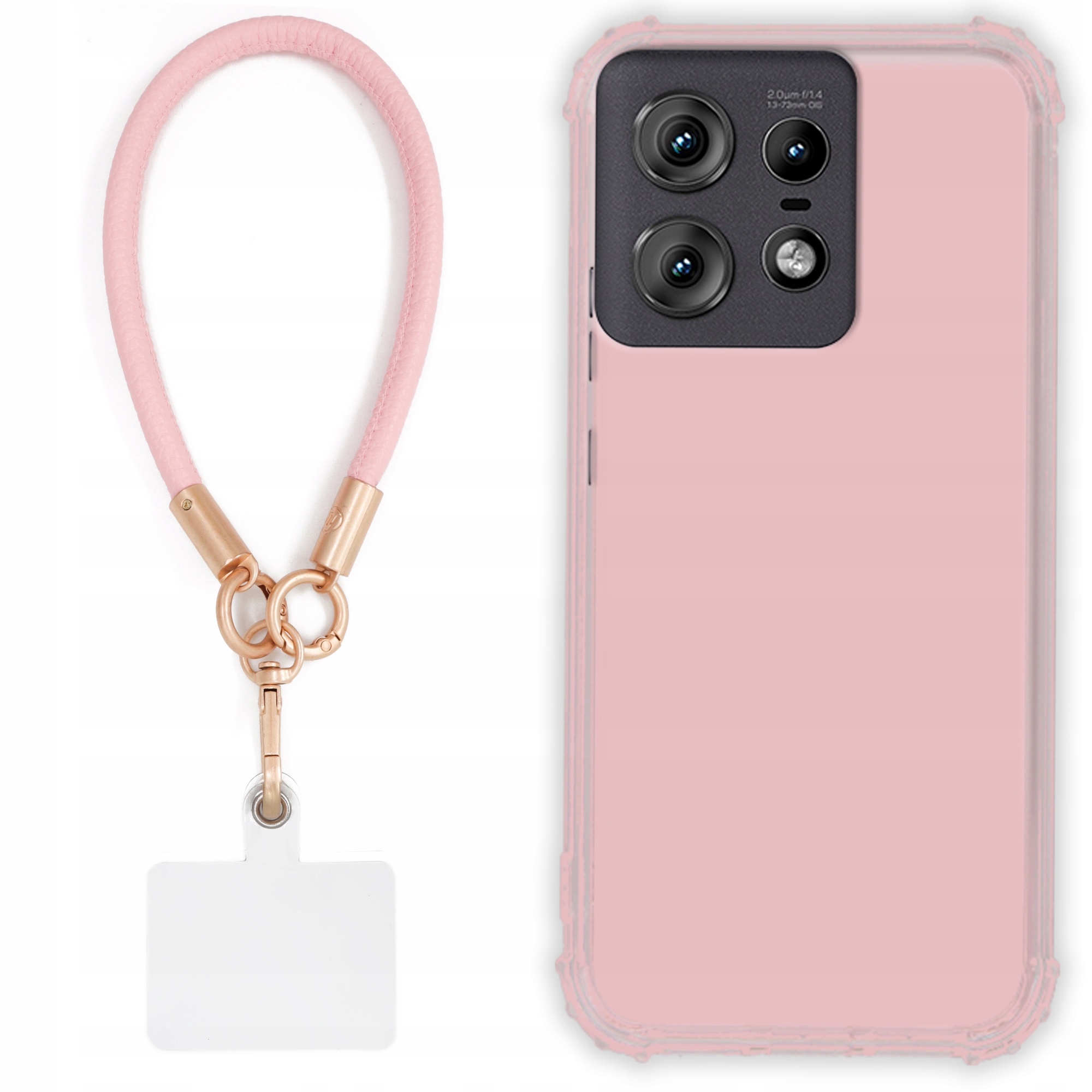 Pouzdro pro Motorola Edge 50 Pro Case Antishock Pinky Růžové vodítko Sada Tpu