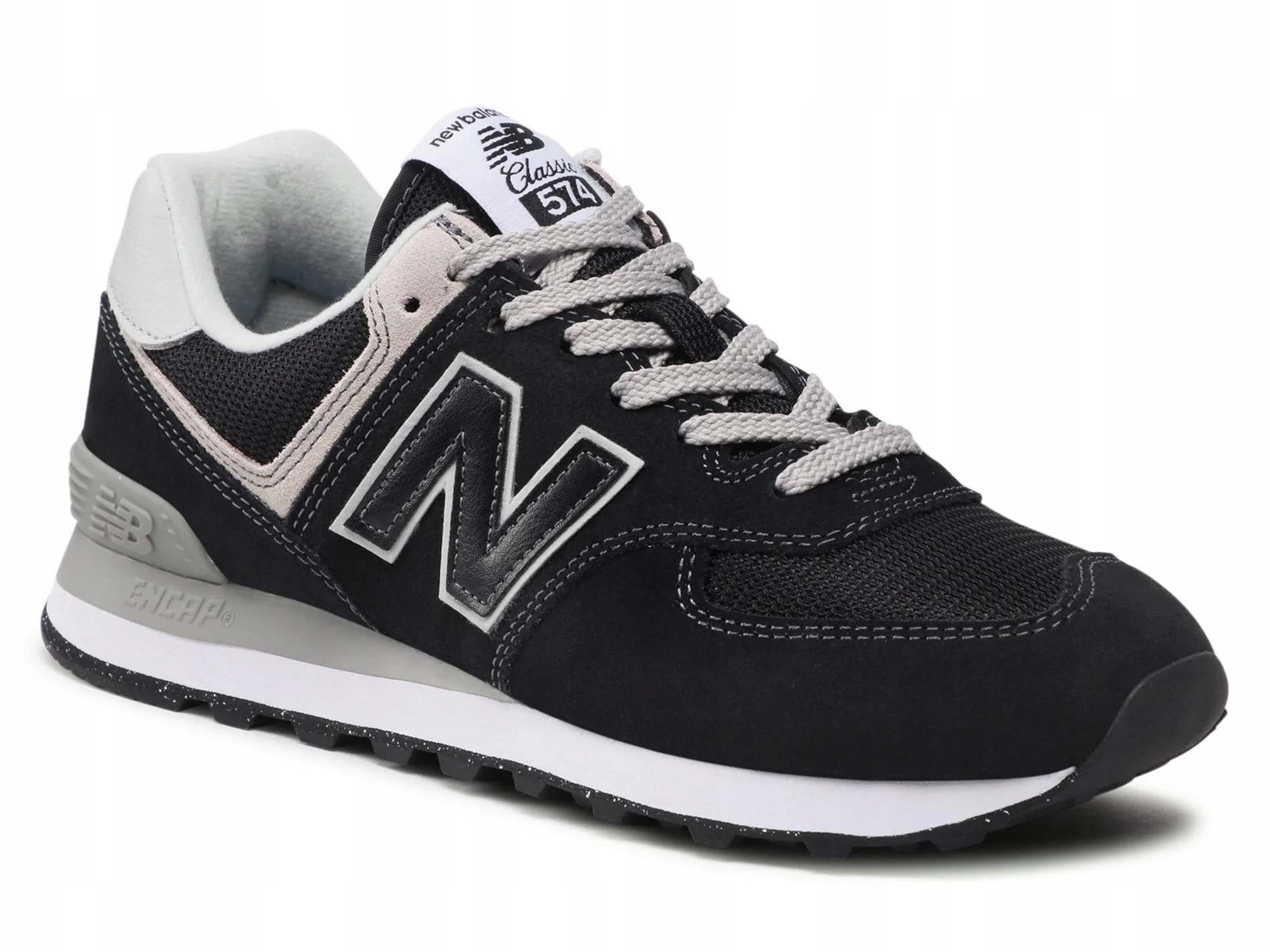 Pánské boty New Balance 574 ML574EVB tenisky černé sportovní kůže 44,5