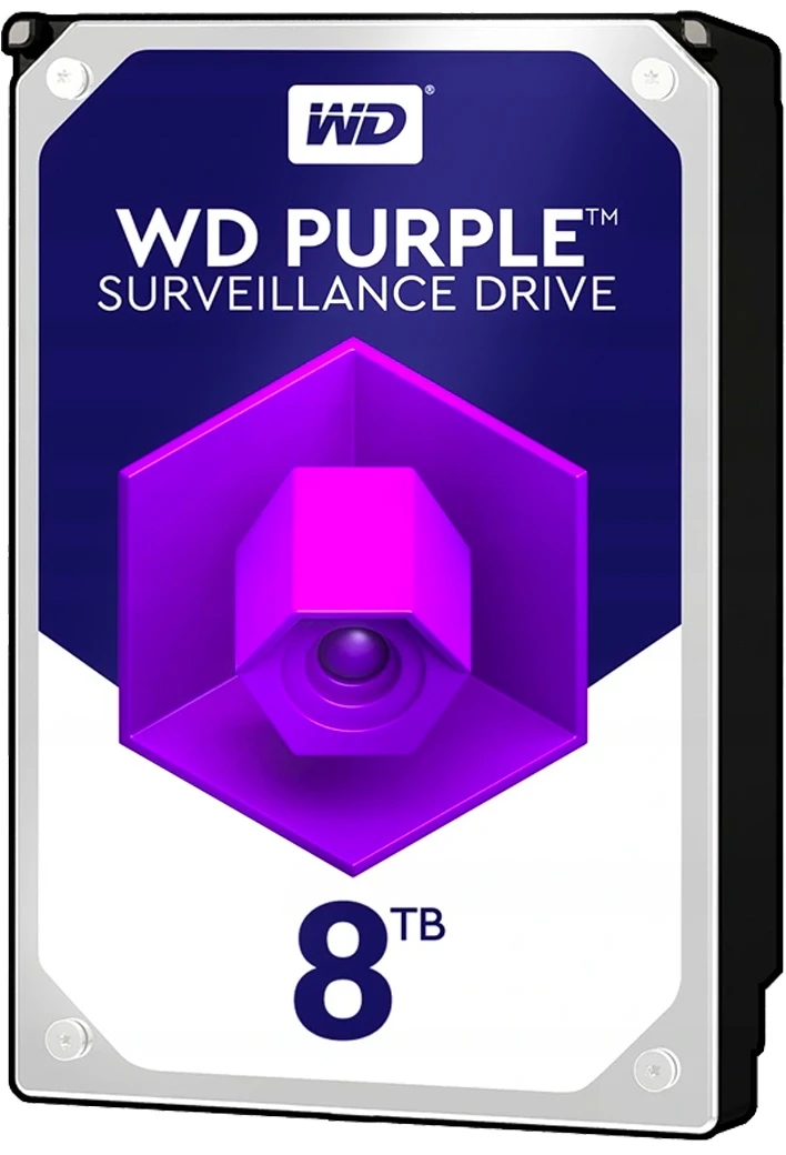 Dysk Twardy Wd Purple 3,5 8TB sATA III 128MB Cctv Monitoring Monitorowanie