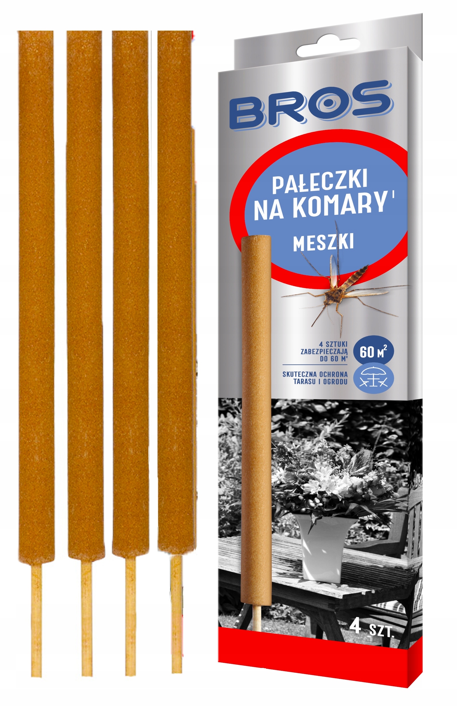 

Bros Pałeczki Na Komary Meszki Owady Latające 4SZT