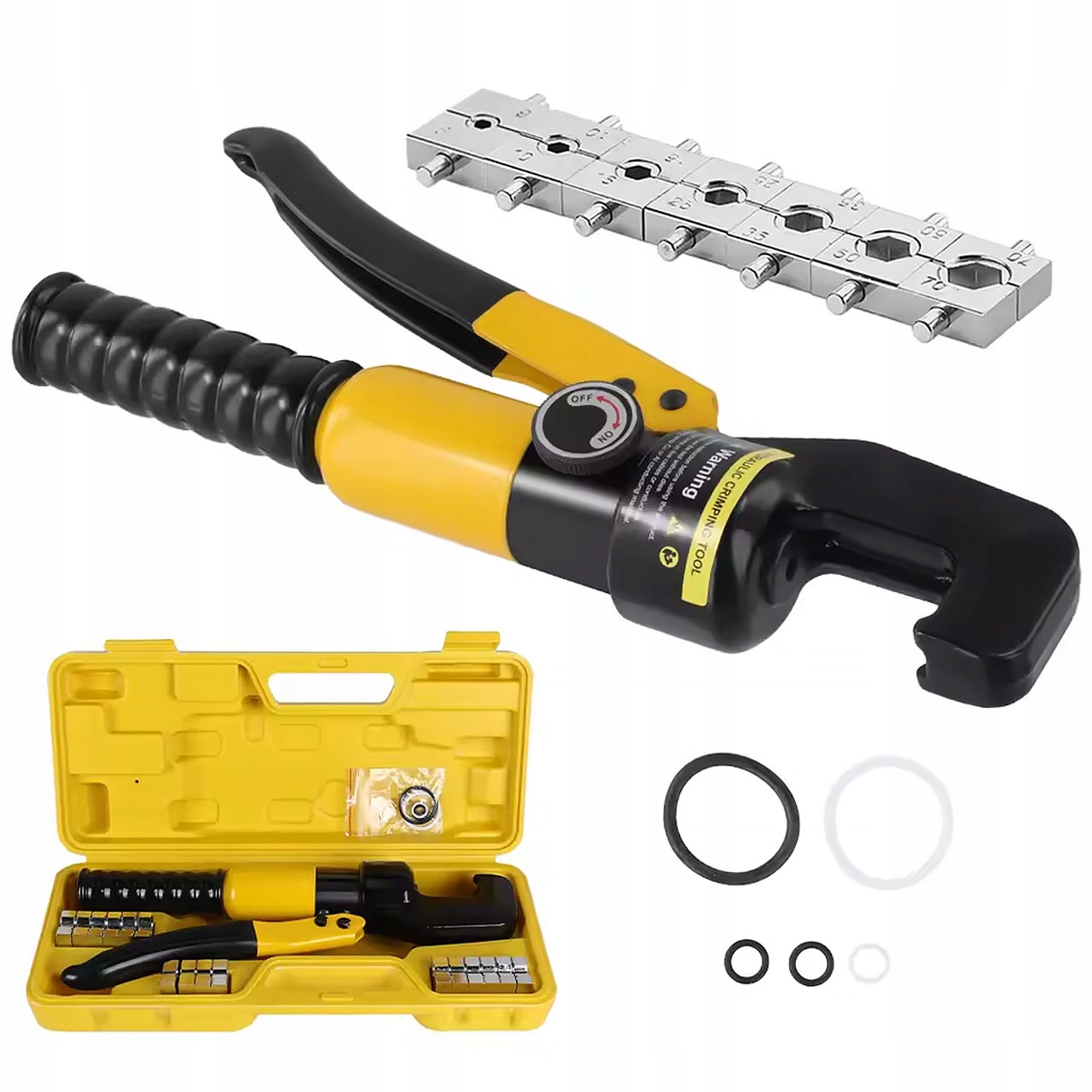 Hydraulická Krimpovačka Pro Konektory 4X90 MM² Šestihranná Kufrová Sada