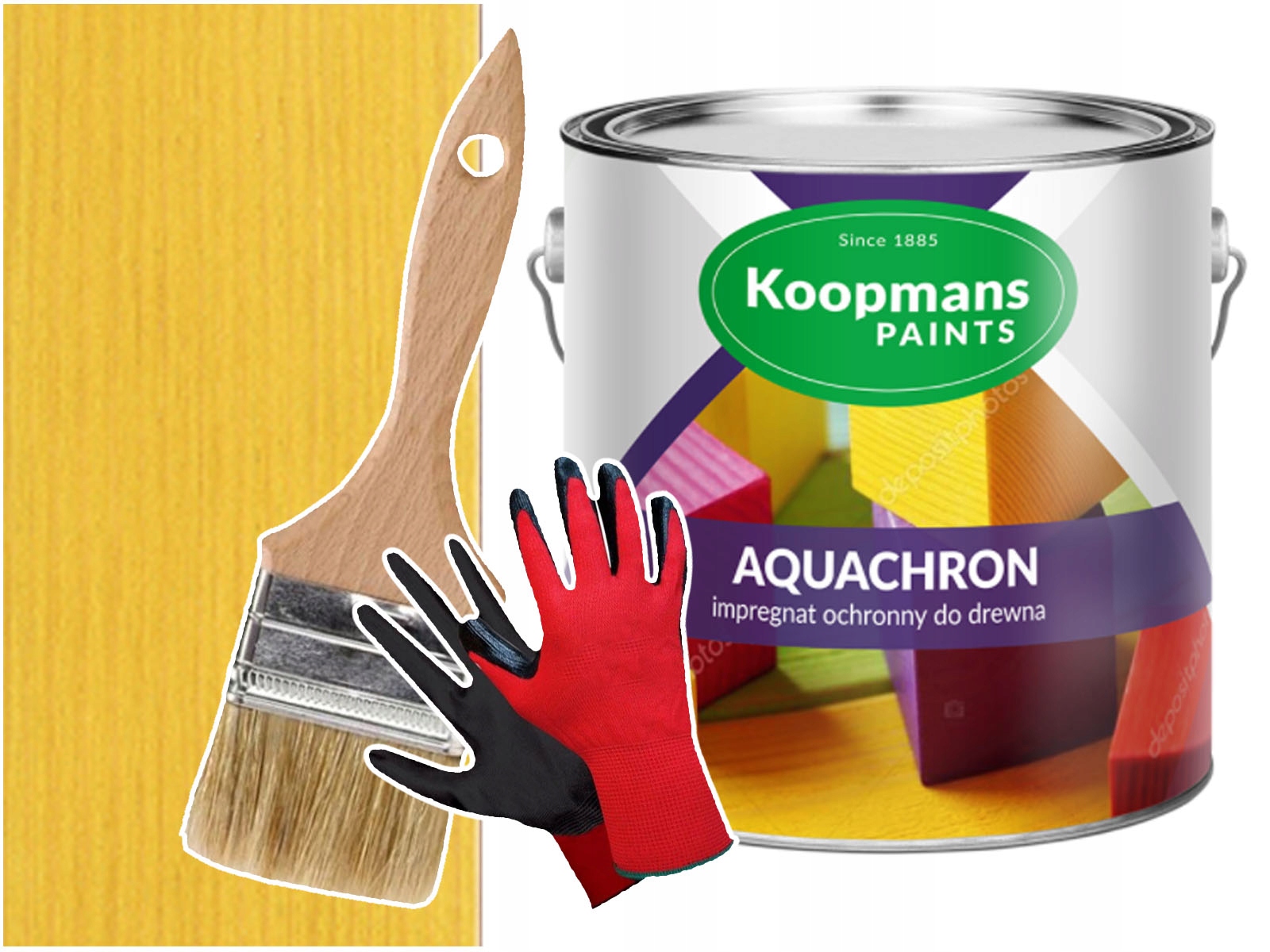 Aquachron Barva na hračky dětských hřišť Žlutá 2,5L