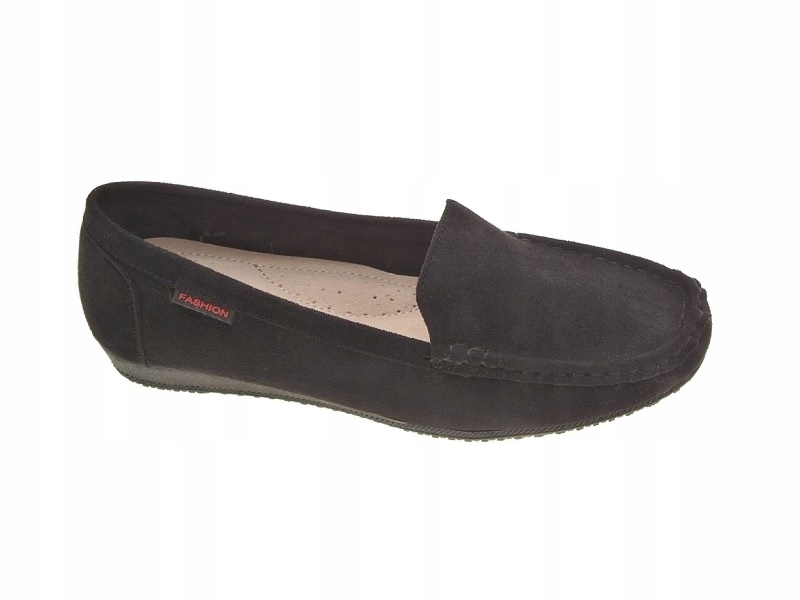 ZAMZOWE MOKASYNY PÓŁBUTY KS01-4 Black r.37 Wzór dominujący bez wzoru