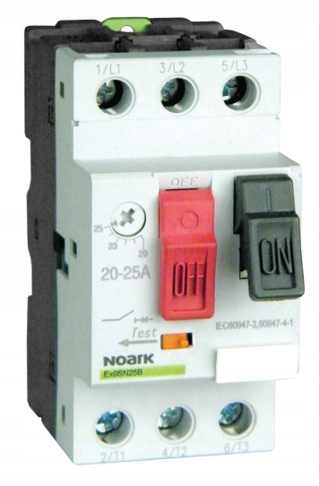 

Noark Wyłącznik silnikowy termik 2,5-4A 1,5kW
