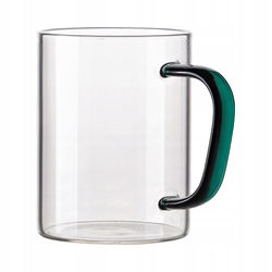 

Szklanka 450 ml z zielonym uszkiem do sublimacji