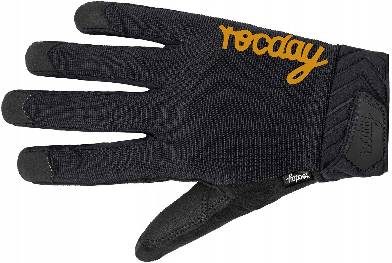 Cyklistické rukavice Rocday Evo Race Black/Yellow vel. XL Enduro