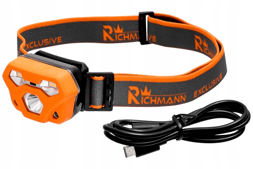 

Latarka czołowa Led akumulatorowa 4W 2W Usb IP65