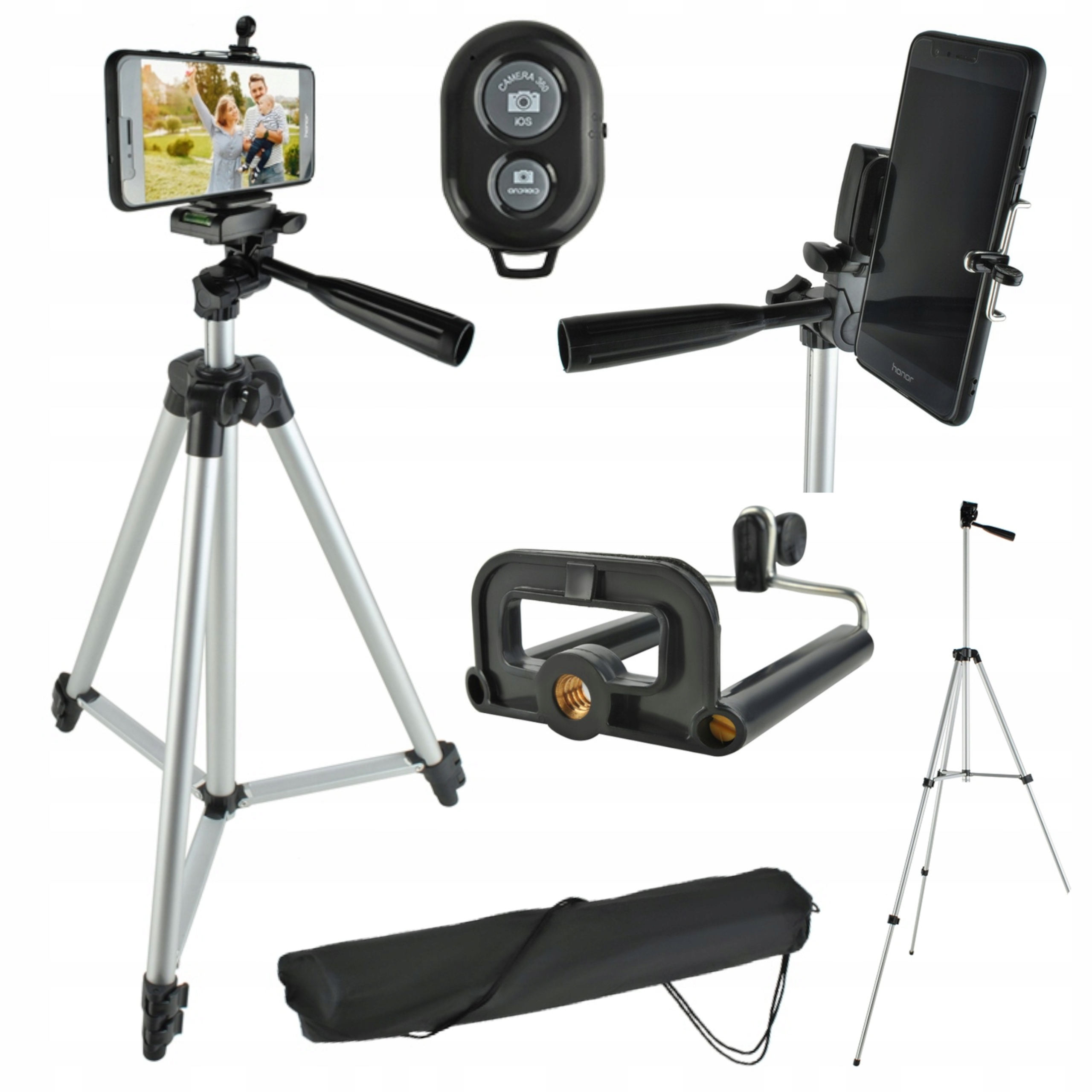 ШТАТИВ НА ТЕЛЕФОН СМАРТФОН ДЕРЖАТЕЛЬ ПУЛЬТ ДИСТАНЦИОННОГО УПРАВЛЕНИЯ КОМПЛЕКТ