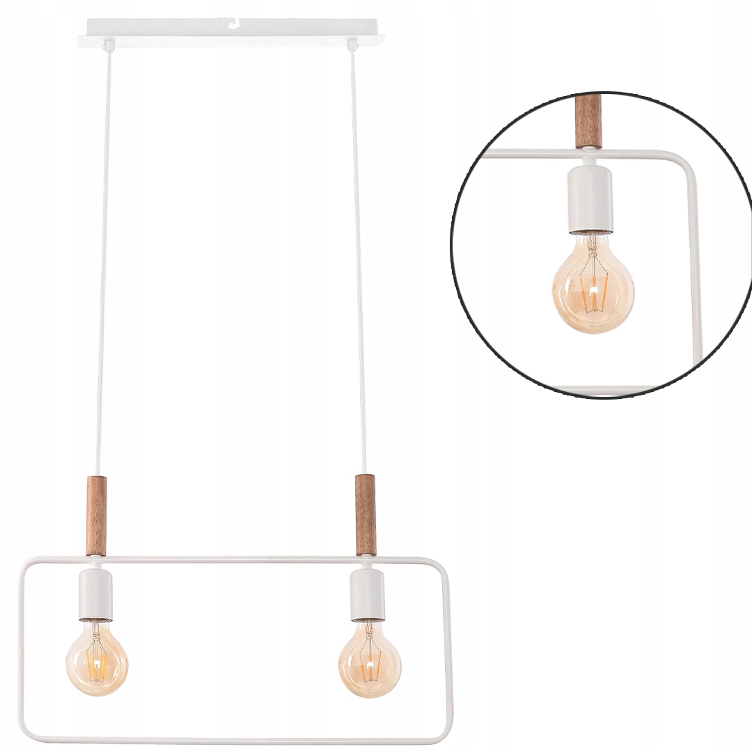Moderní bílá závěsná Lampa Lustrová