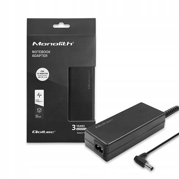 Zasilacz do monitora Lg 40W 19V 2.1A 6.5*4.4 |+ kabel zasilający