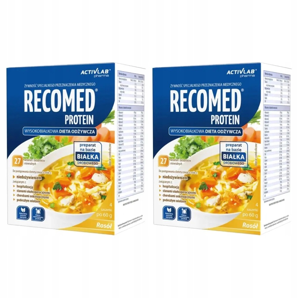 2x RecoMed Protein Rosół, 4 x 60 g