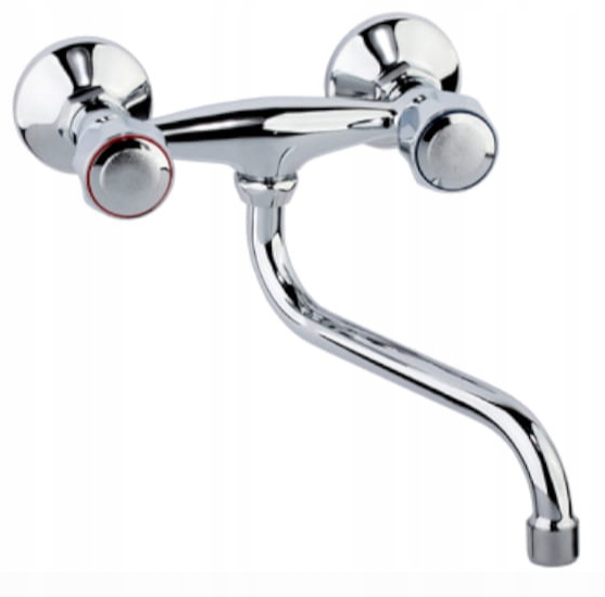 Valvex Bateria zlewozmywakowa Class, ścienna, chrom.