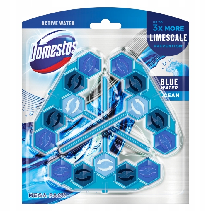 

Domestos Kostka Wc Active Blue Water Ocean 3szt