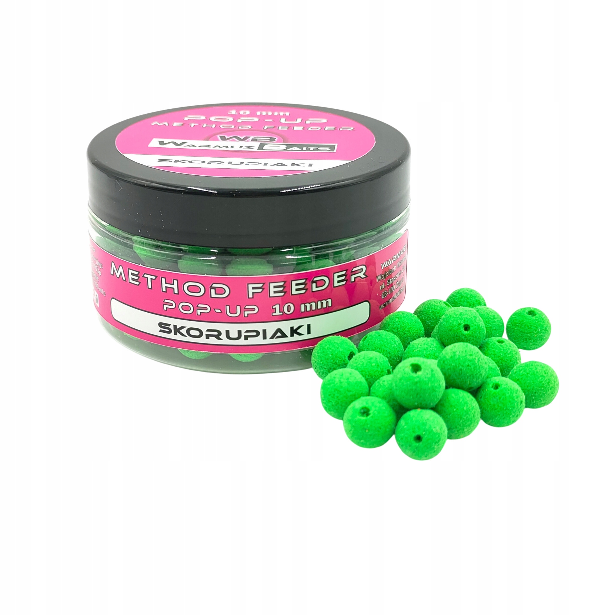 Kulki pływające Skorupiaki Warmuz Baits Pop Up 10mm z dziurką