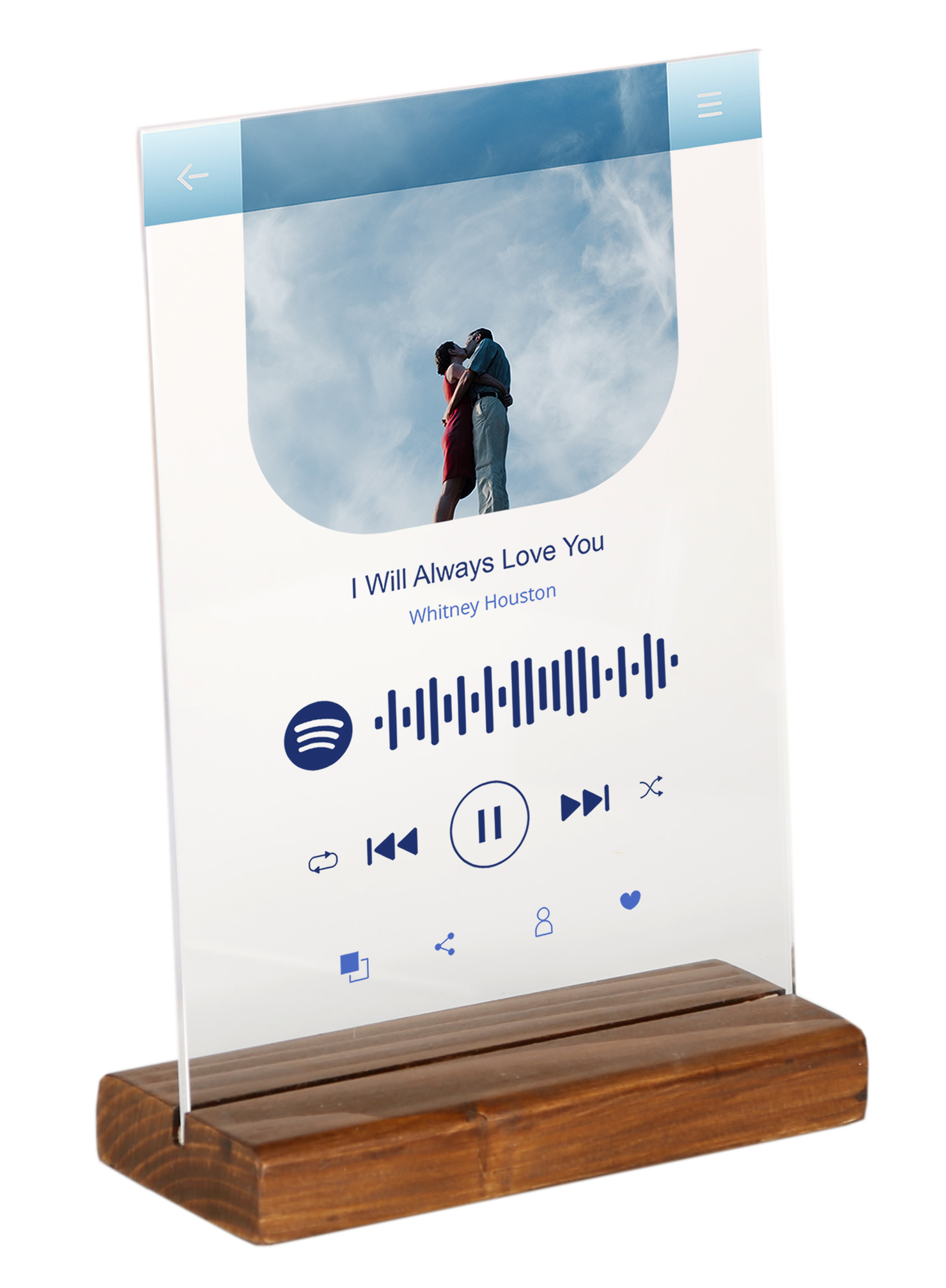 

Ramka z Twoim zdjęciem piosenka Spotify na ślub