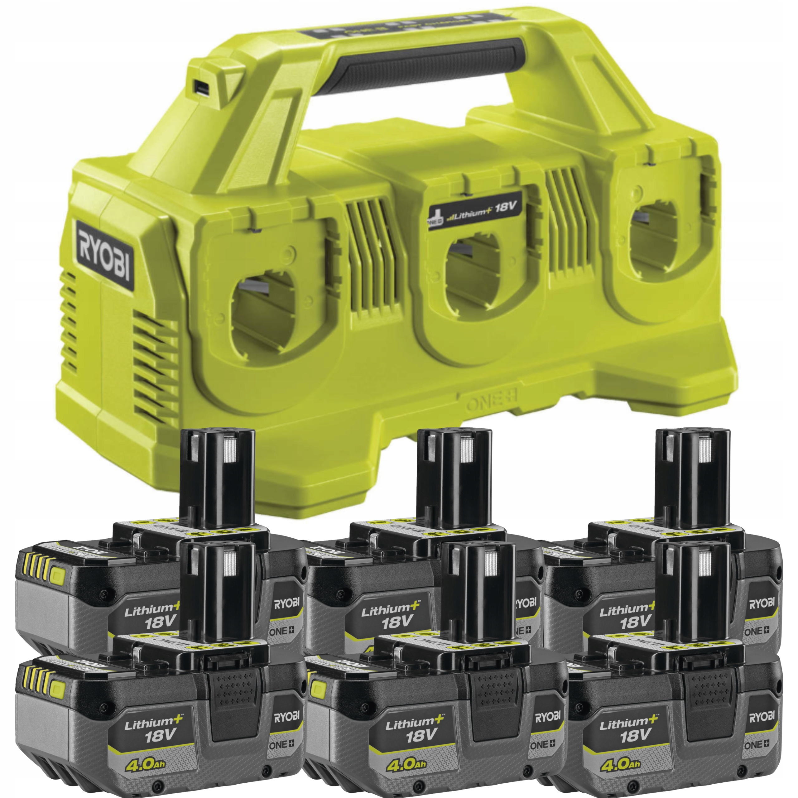 Ładowarka 18V 4A One 6 Portów RC18640 6x Ako 4Ah RB1840X Ryobi 5133005805