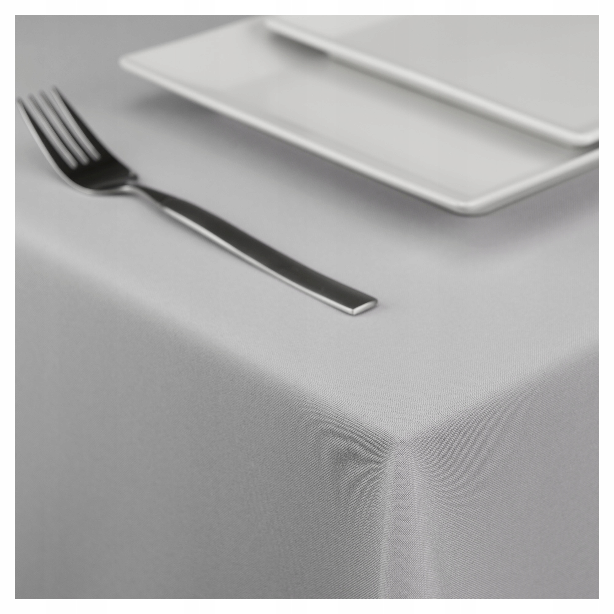 ELEGANCKI GŁADKI PROSTOKĄTNY OBRUS SZARY 120x220 Typ obrus