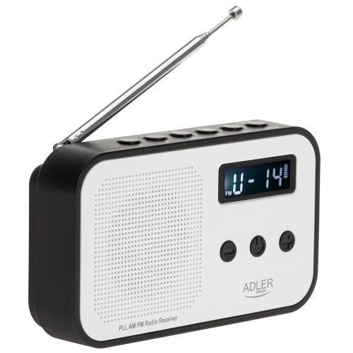 Radio Cyfrowe PLL AM/FM AD 1907 - Zegar, Budzik, USB-C
