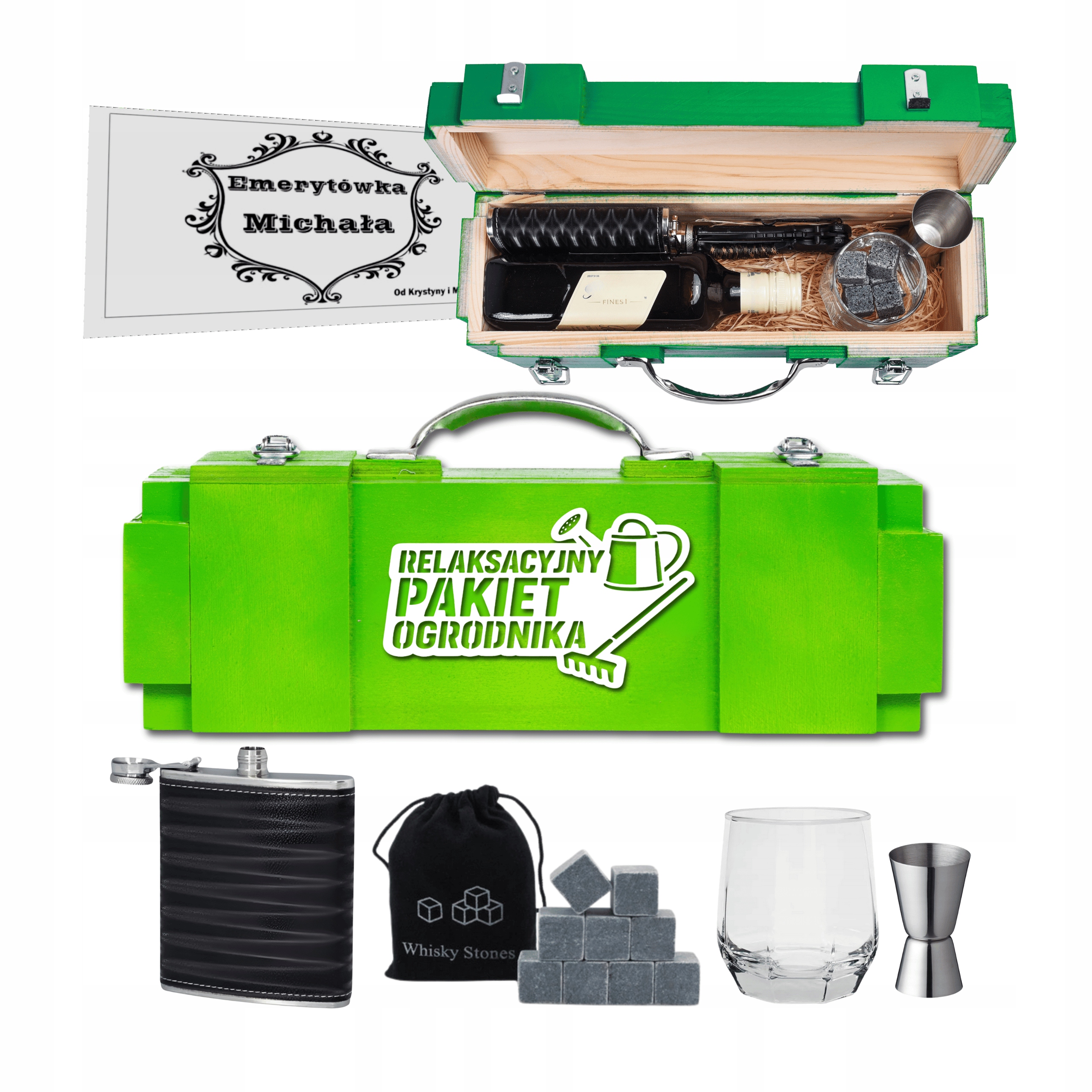 Dárek Set zahradníka Personalizovaná schránka s gravírováním 18 30 99 Silná