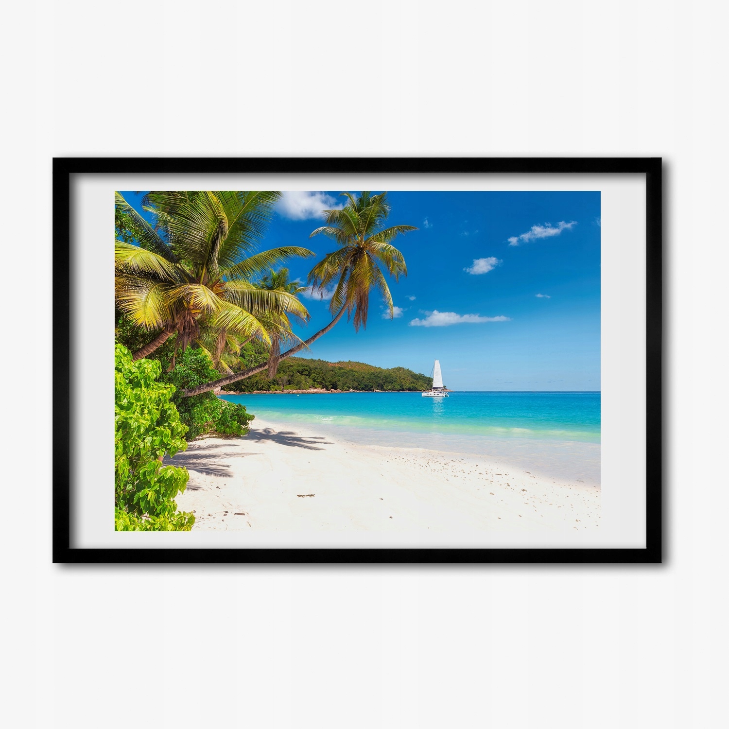 Foto grafika v rámu Mdf Tropická pláž 60x40