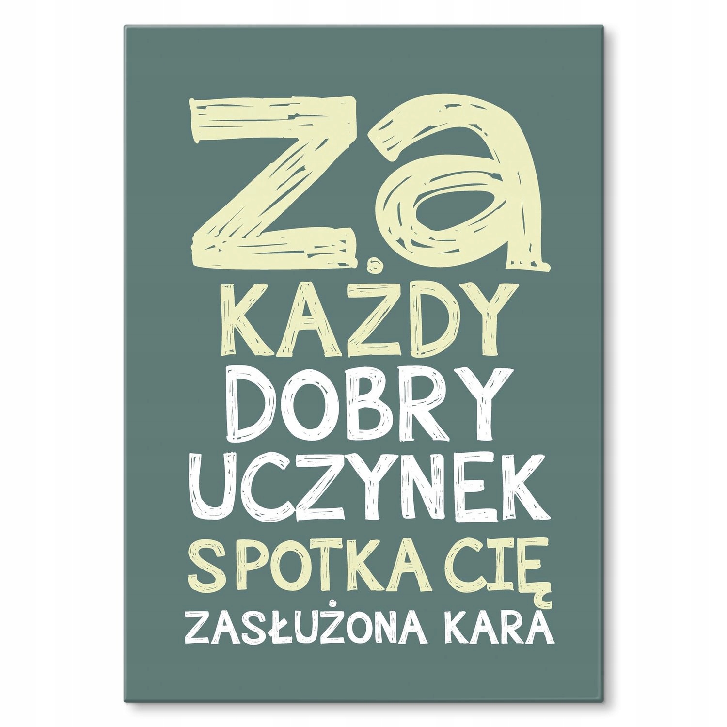 Kovový plakát Zasloužený trest Štítek Plech 30 x 42 cm Dárek