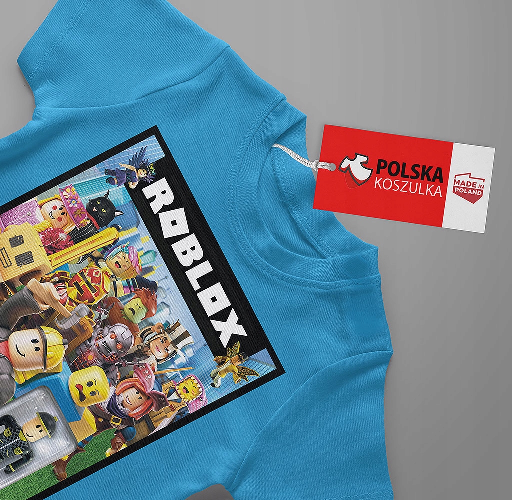 T-SHIRT KOSZULKA DLA DZIECKA ROBLOX 128 SUPER JAKOŚĆ Tematyka, motyw Bluzaka Z Krótkim Rękawem Na WF Sportowa Młodzieżowa Z Nadrukiem Wzory Dziecięca Dla Chłopaca Dziewczynki Prezent