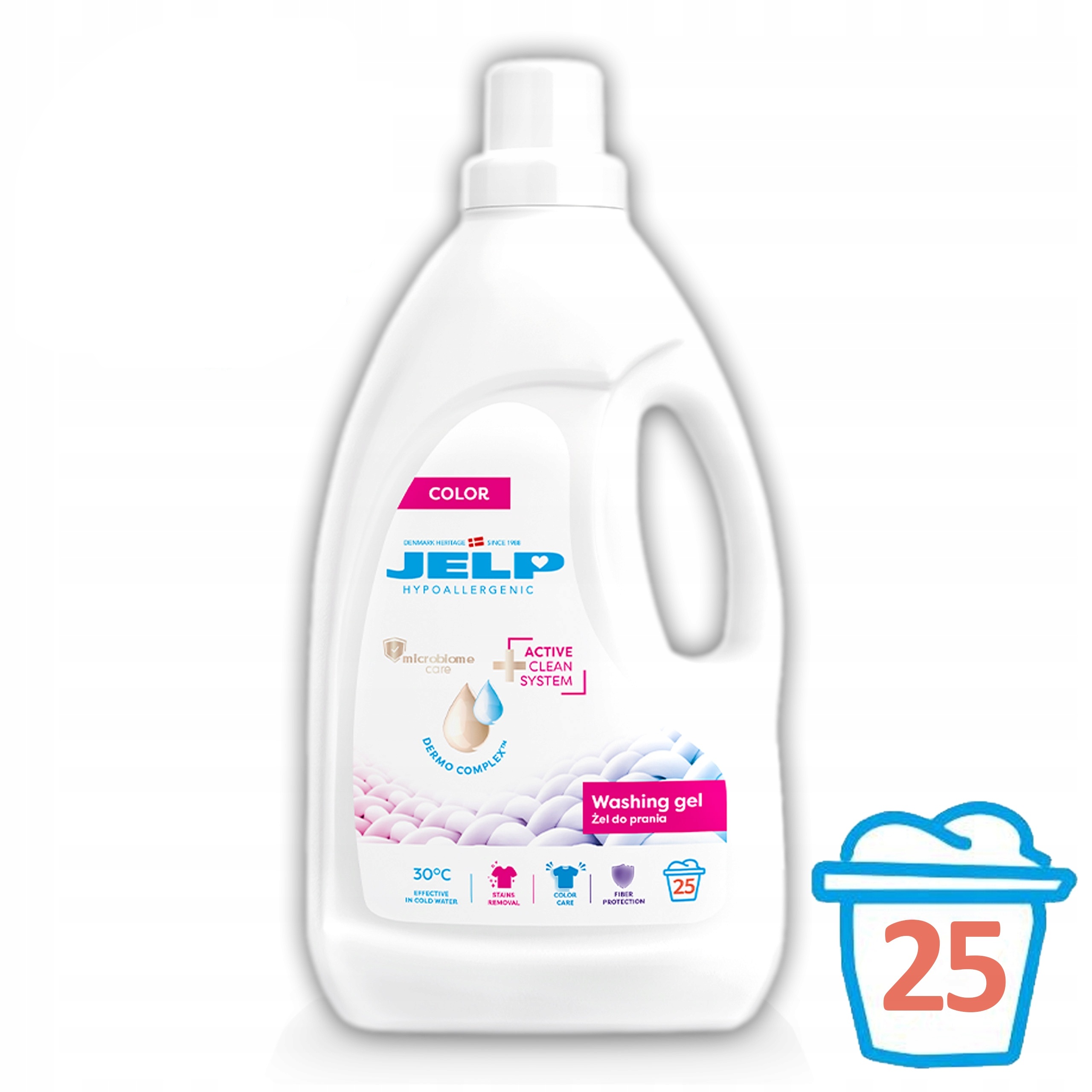 JELP Hypoallergenic Żel do prania 2 L color 25WL