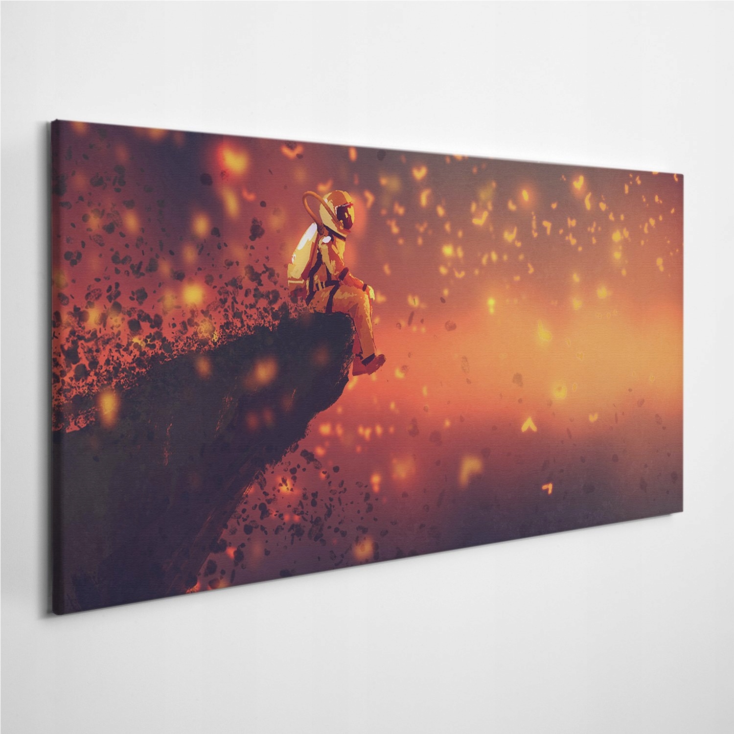 

Obraz na płótnie na ścianę Astronauta Klif 120x60