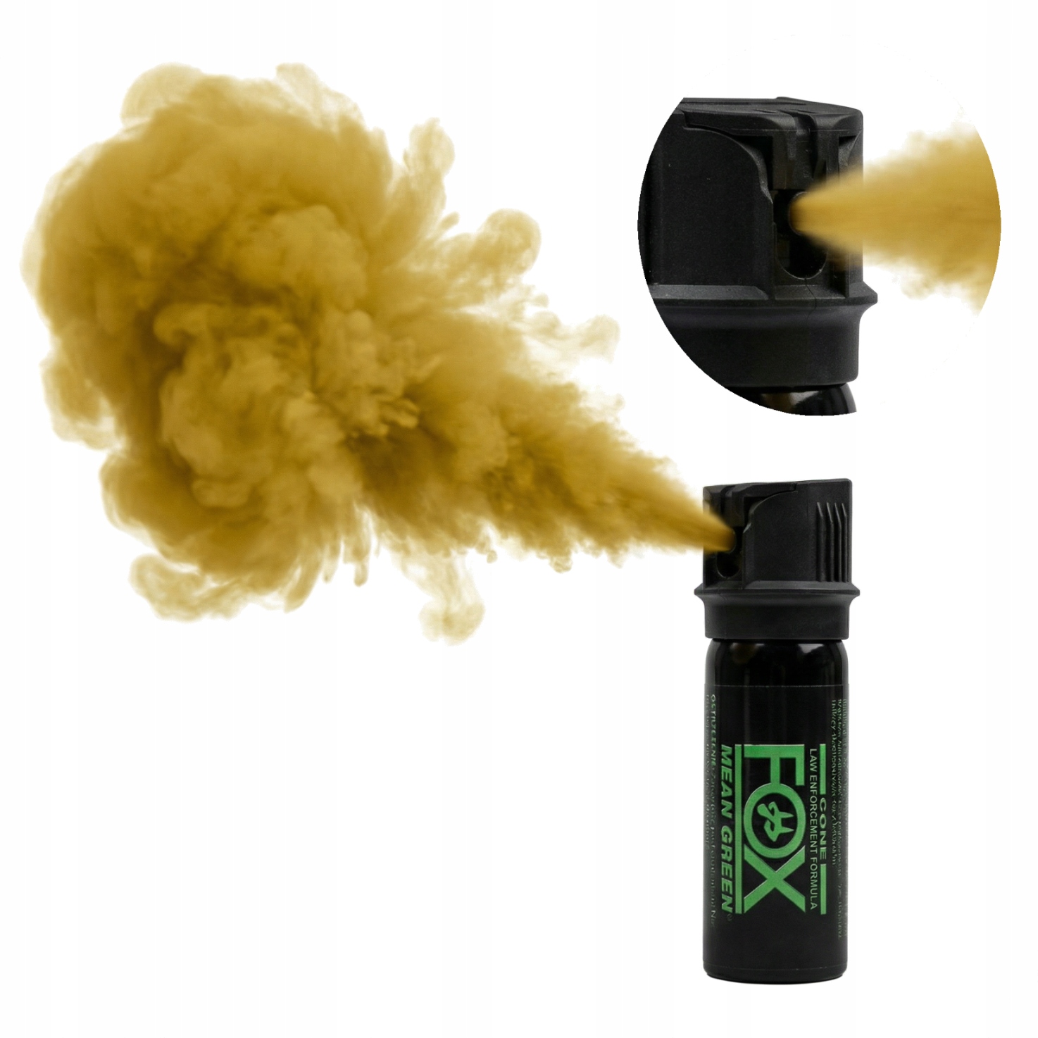 Gaz Pieprzowy Fox Labs Green Mean 43 ml Najsilniejszy Stożek Mgły G012
