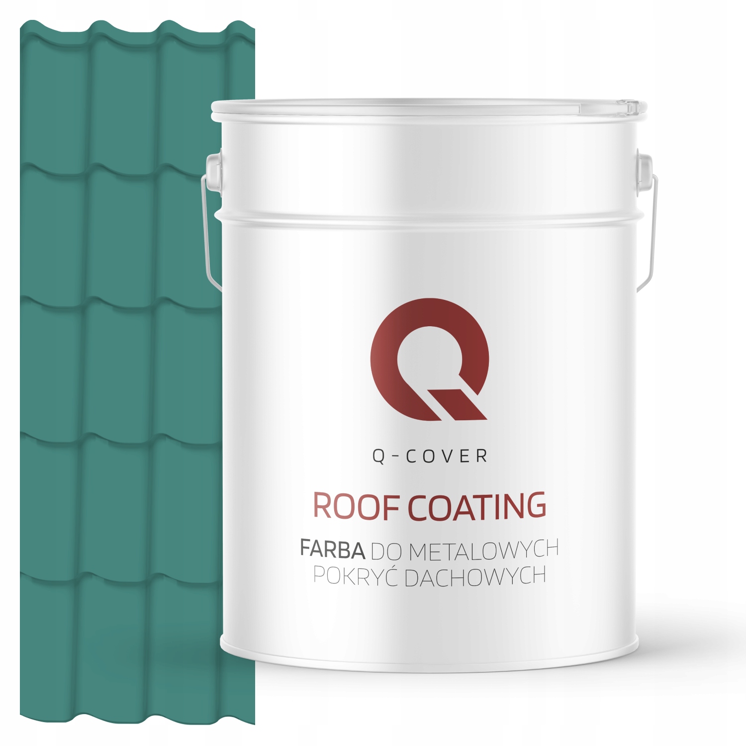 Farba Na Kovové Strechy, Plechy, Tyrkysová, Mätová, Lesklá 6033 10 L