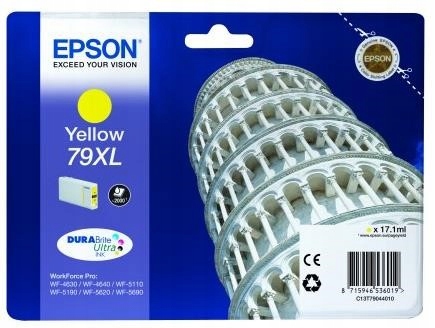 Atramentová kazeta Epson série WF-5xxx "Pisa" 79 XL žltá (17, 1 ml)…