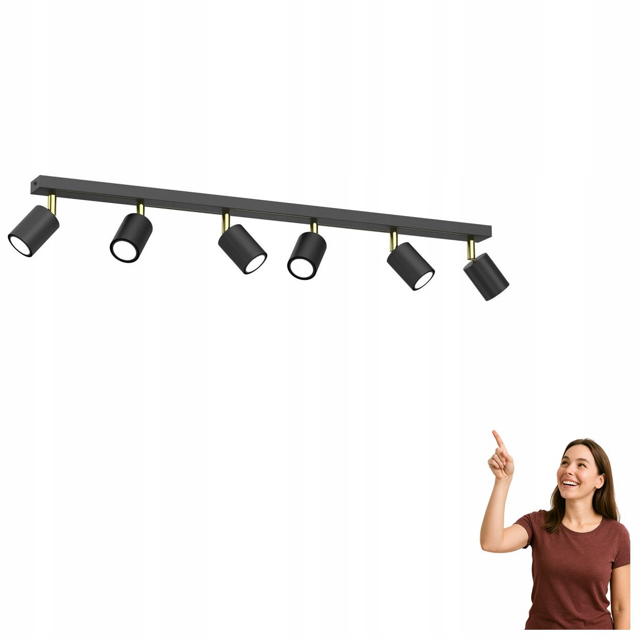 Lampa spot 6-bodová Striper 4517 Luminex