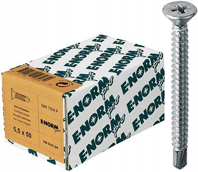 

Wkręty samowiercące Din 7504 O Ph 3,9x16mm 100szt