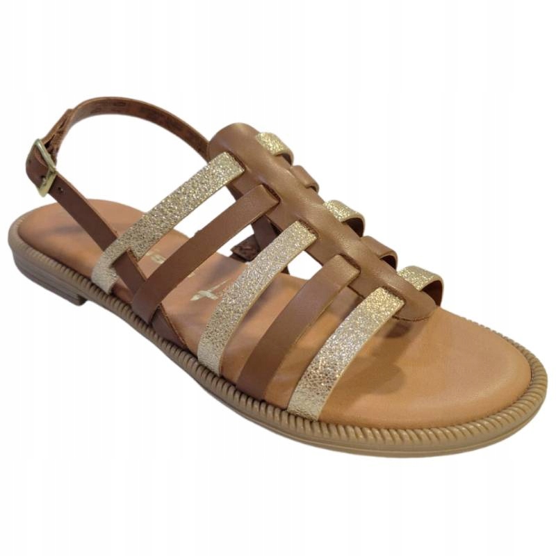 Tamaris 9-28104-44 457 hnědé sandály vel. 38, metalizované pásky Kochland