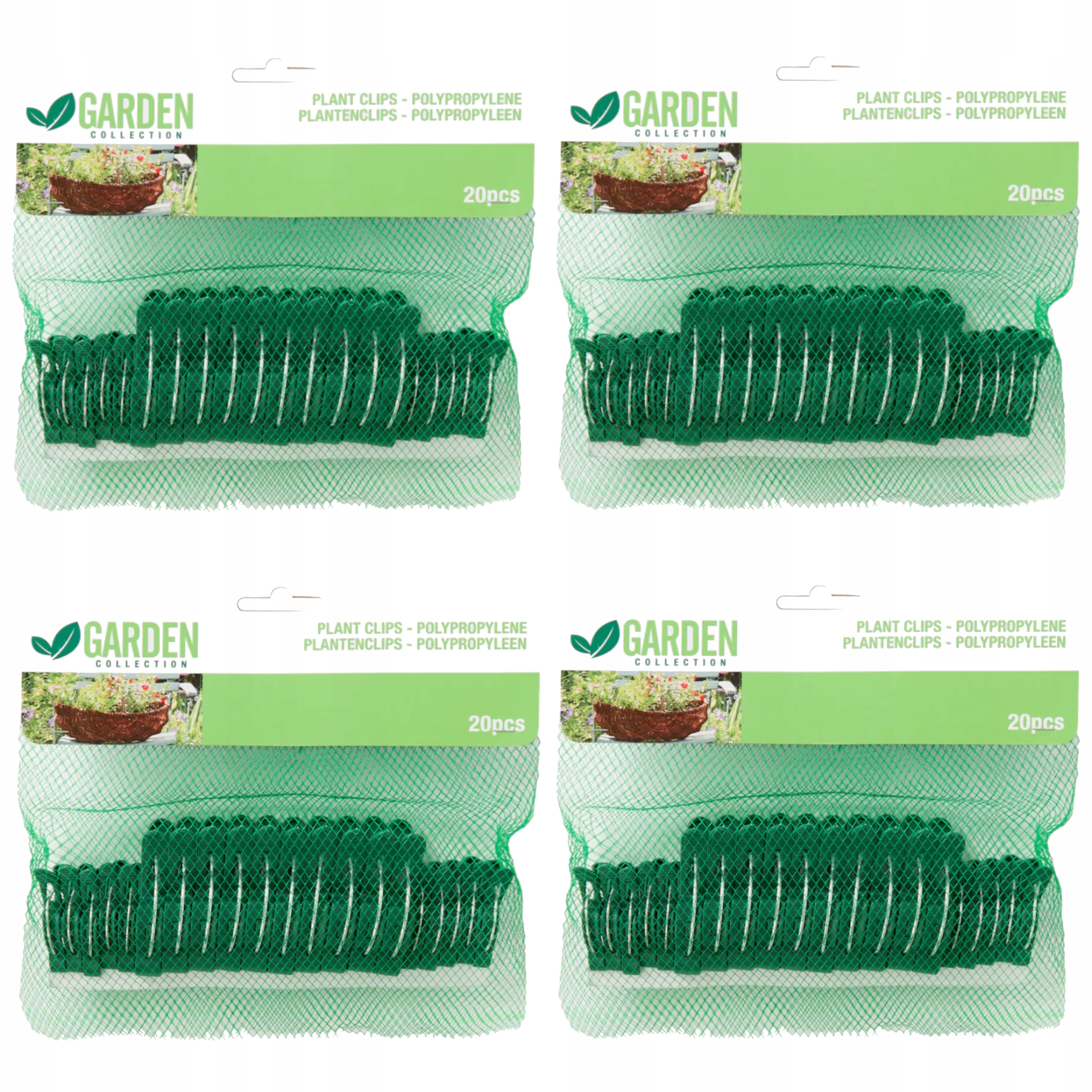 

Klipsy do roślin 80 sztuk zielone dwa rozmiary