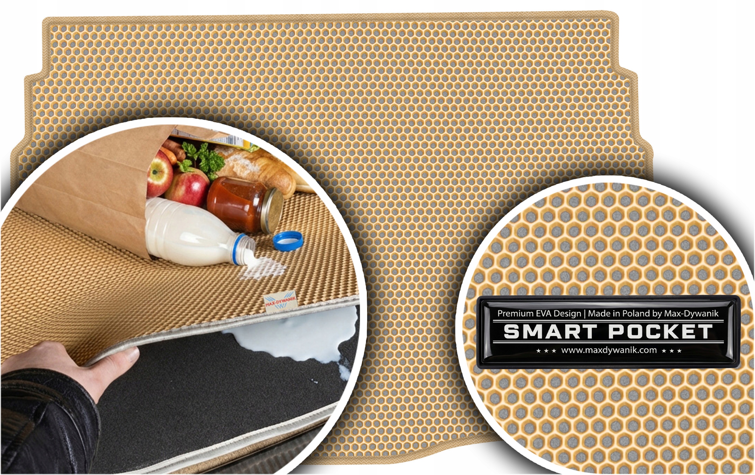 Kia Ceed II Hatchback 2012-2018 Vložka do batožinového priestoru Eva Smart Pocket Béžová