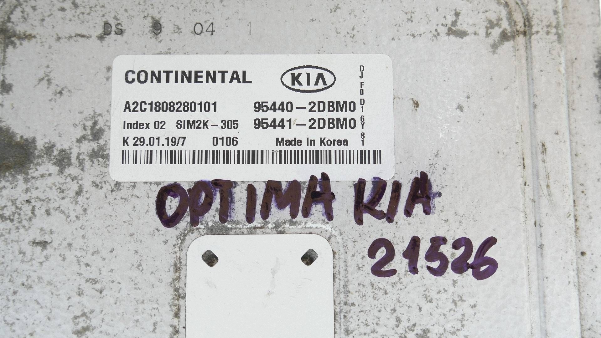 module computer gearboxes BIEGOWKIA KIA OPTIMA IV LIFT 1.6 CRDI 95440-2DBM0