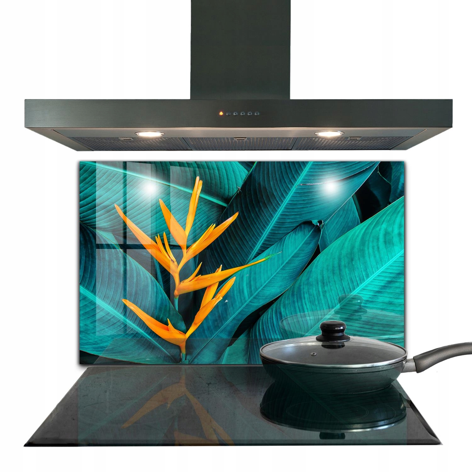 Nástenný panel Tropický exotický kvet 100x70