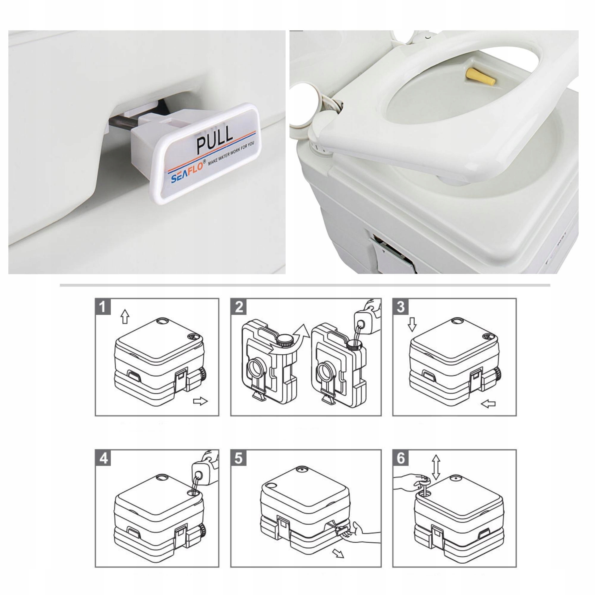 TOALETA PRZENOSNA TURYSTYCZNA KEMPINGOWA SEAFLO Brand Other