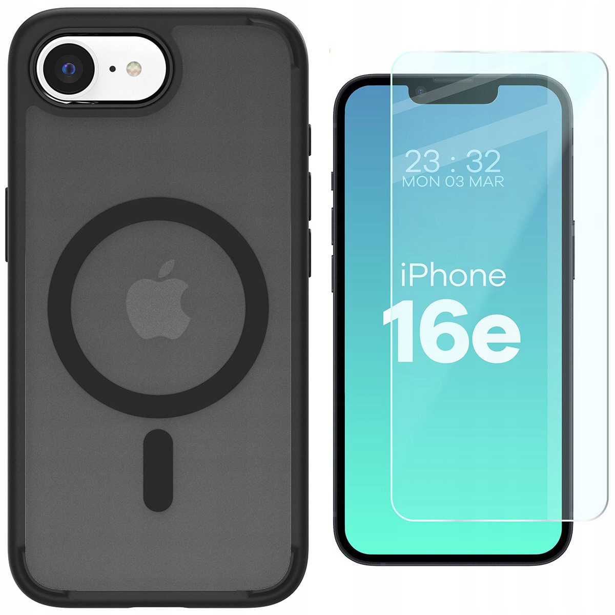 Pouzdro sklo pro iPhone 16e, Spigen Bizon, silné zadní kryt, sada pouzder