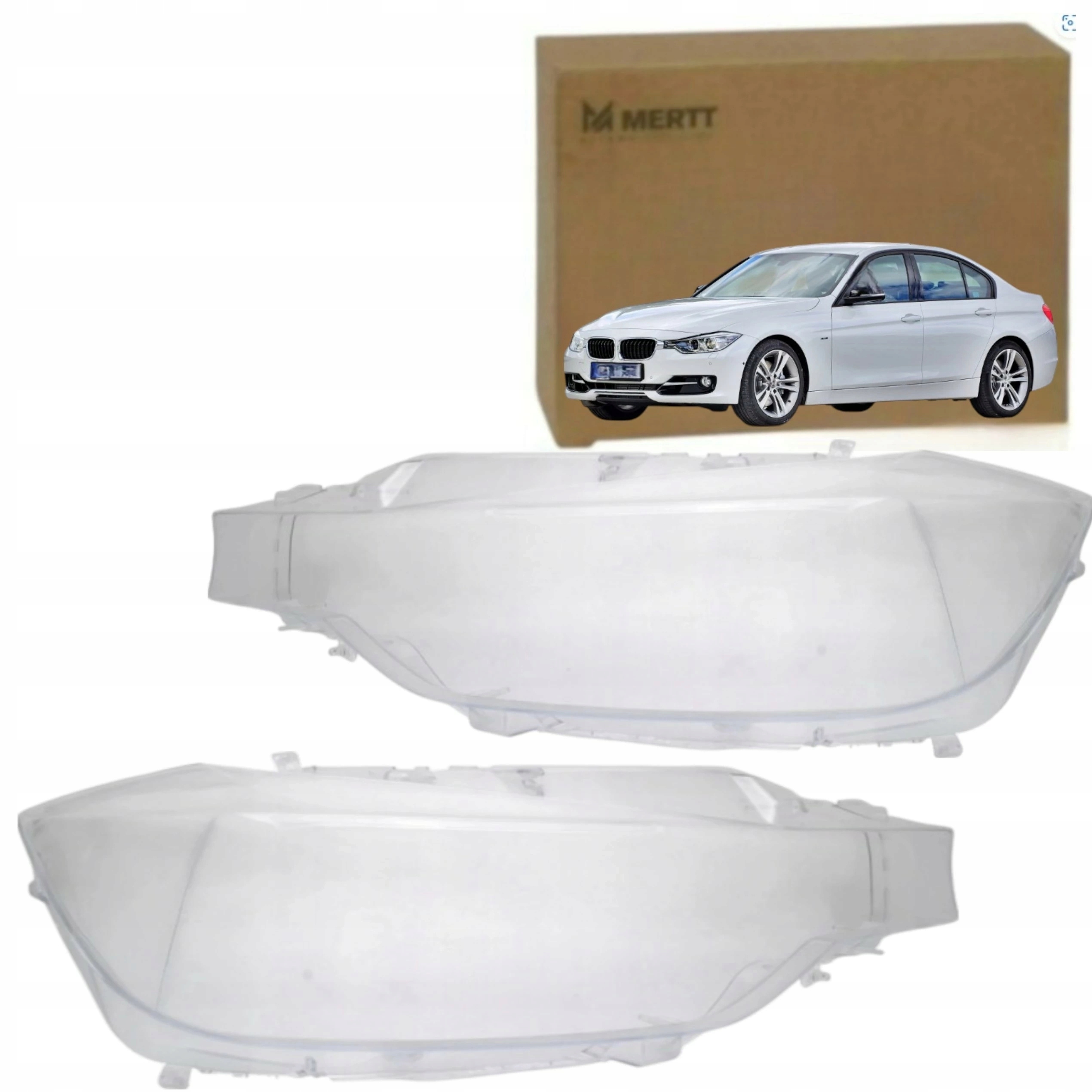 Sada x2 Klosz Pravý Levé sklo světlometu lampa Bmw 3 F30 F31 2011-2015