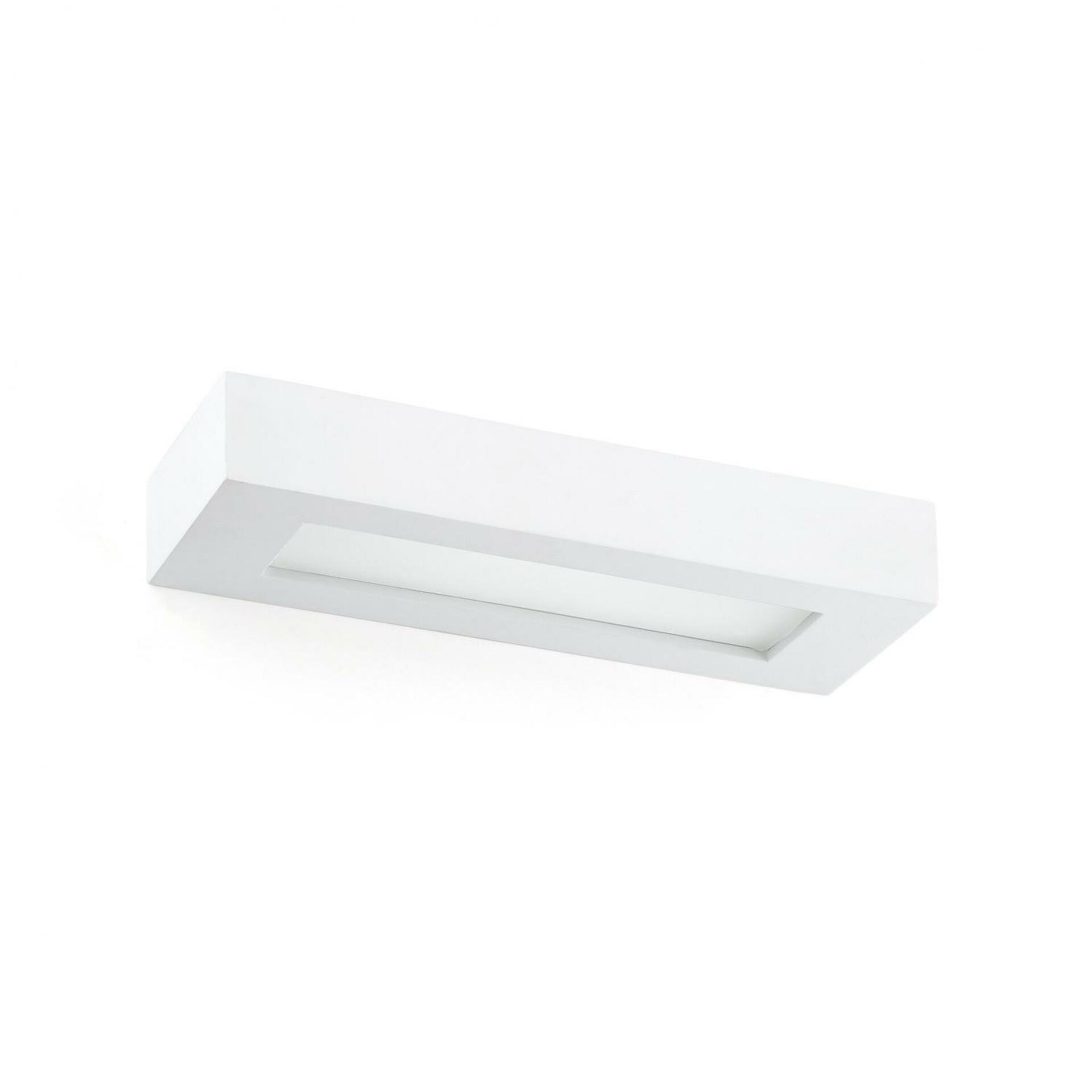 Nástenná lampa Faro Olaf biela, sadrová, 2xE14, 360x95x60 mm
