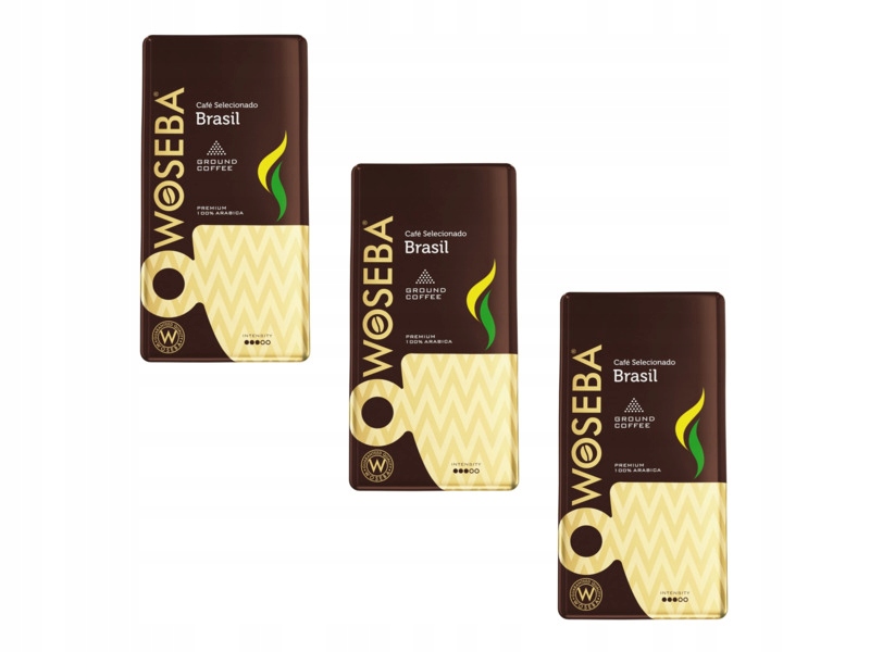 Kawa mielona Woseba Café Brasil 3x 0.5 kg