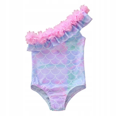 

Strój Kąpielowy Tęczowy Syrenka Róż