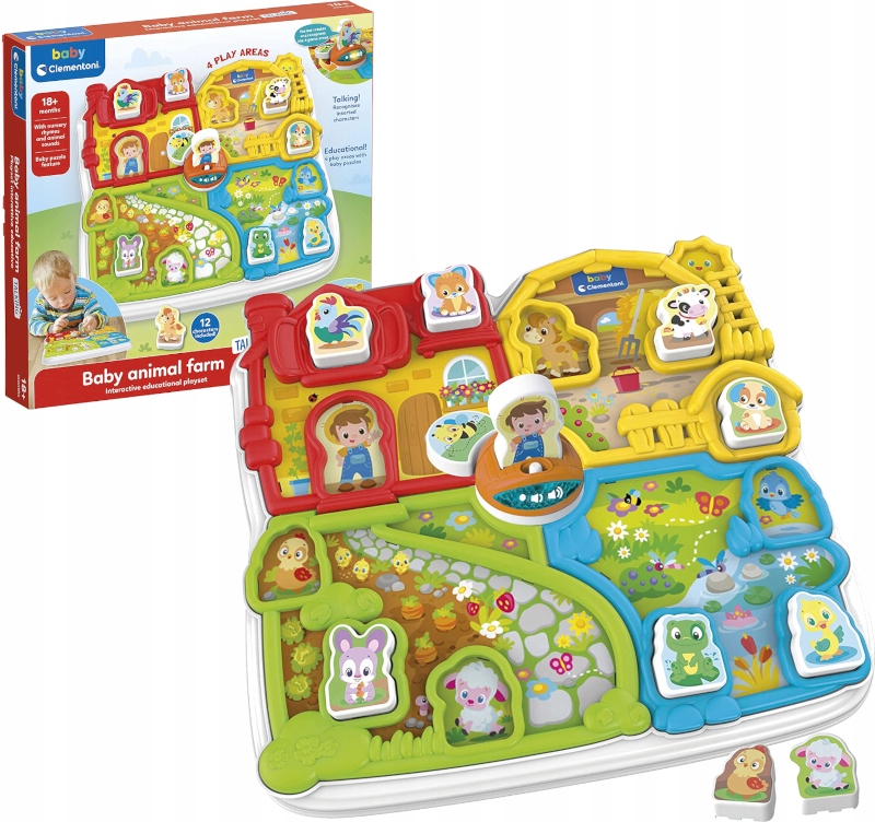 

Clementoni Baby Interaktywna Farma Edukacyjna 18M+